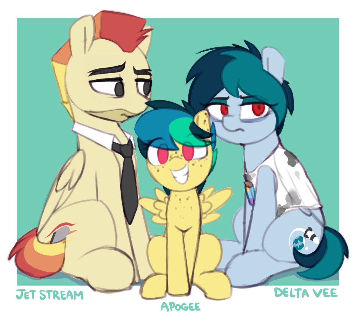   I&rsquo;ve been working on Delta&rsquo;s story lately and these two pones