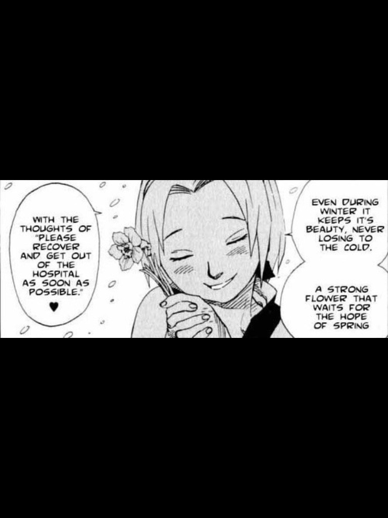 &ldquo;For me, Sakura is like the sunshine in the spring&rdquo; -Uchiha Sasuke