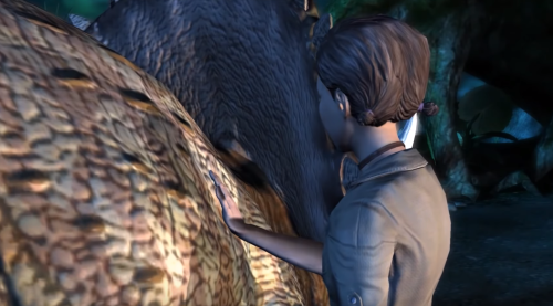 NO YOU IDIOT DON’T FUCKING TOUCH IT IT’S A GODDAMN TRICERATOPS YOU WILL LITERALLY DIE