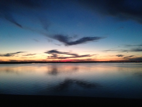 post #412/10/16sunset over Grapevine lake