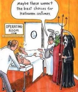 doctordconline:  What if, when doctors wear Halloweencustome in OT…..lol:.. #humor ;).            Happy Halloween Week…   #halloween #halloween2015 #halloweencustome #humor #medhumor #party #tgif #usmle #usmlestep1 #usmlestep2 #doctor #doctordconline
