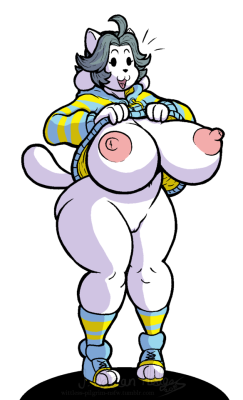 wittless-pilgrim-nsfw:   here be some temmie titties cause i