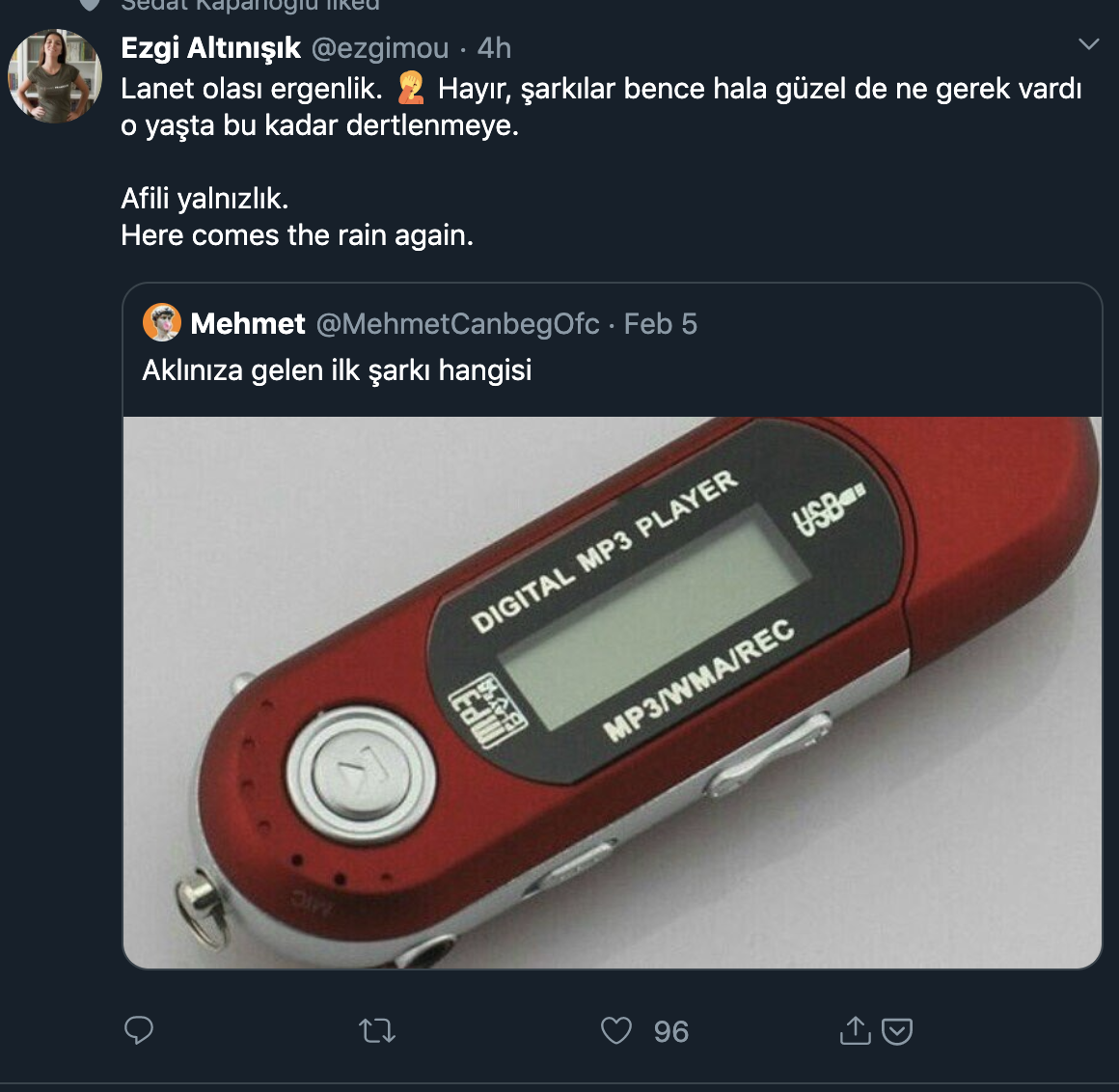 Bu mp3 çaları görünce...