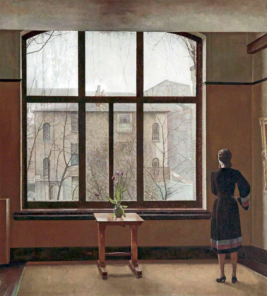 thunderstruck9:Thomas Burke (English, 1906-1945), From My Study Window, c.1938–40.