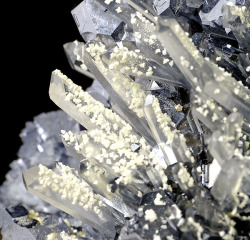 fuckyeahmineralogy:  Galena and Quartz; Krushev