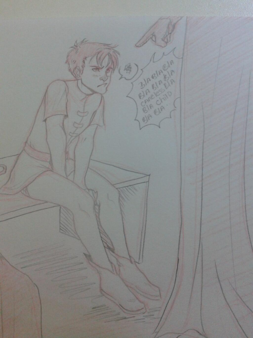 mayhw:Scanner didn’t want to scan the whole paper so…Jason being a brat like always. ♥