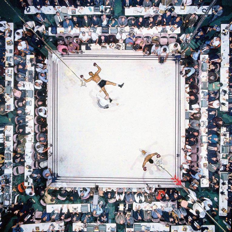 Muhammad Ali &amp; Cleveland Williams by Neil Leifer at Houston Astrodome, Nov.
