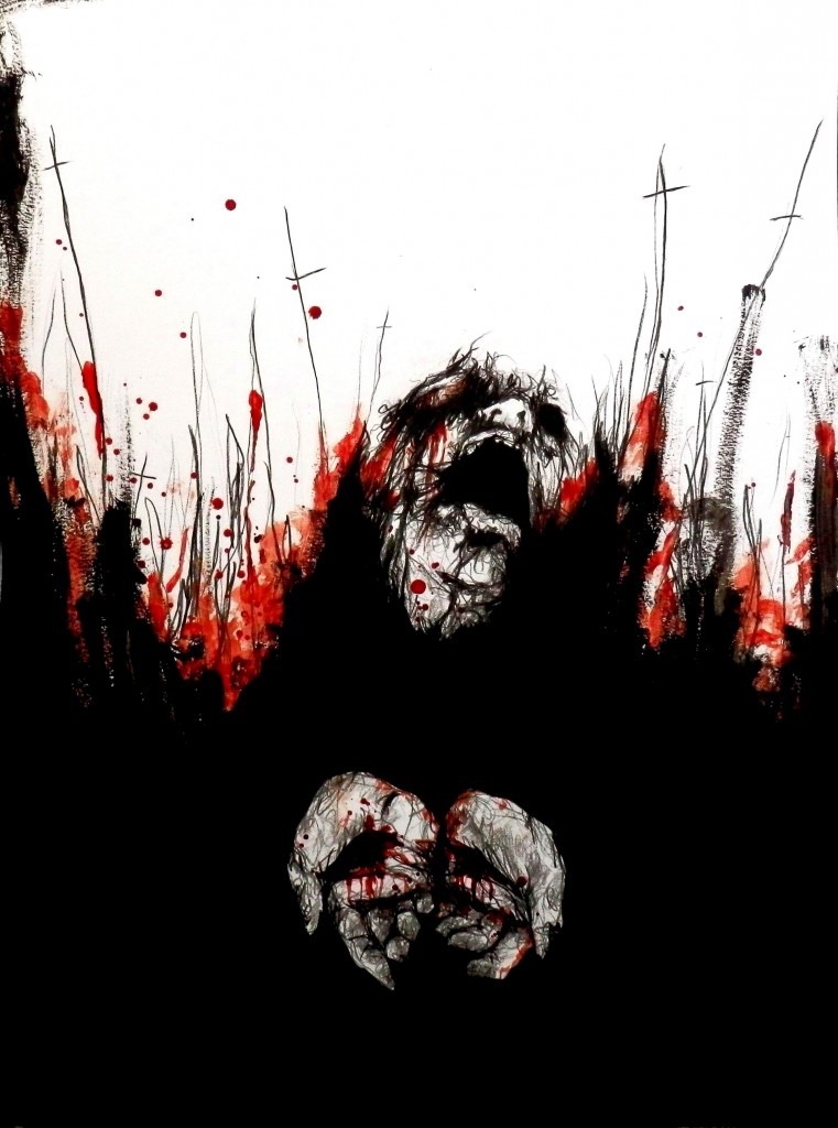 pure-af:Blood Paintings by Maxime Taccardi 