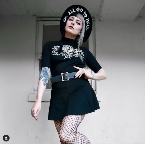 WE ALL GO TO HELL IG : Amy StardustIG : The Neko Soft Grunge Hat: Grimmoddities Top: Mary Wyatt Lond