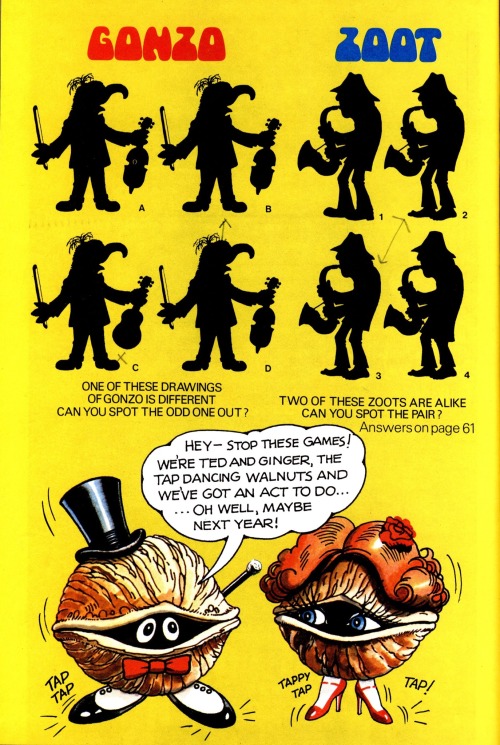 Games From THE MUPPET SHOW ANNUAL (1979).