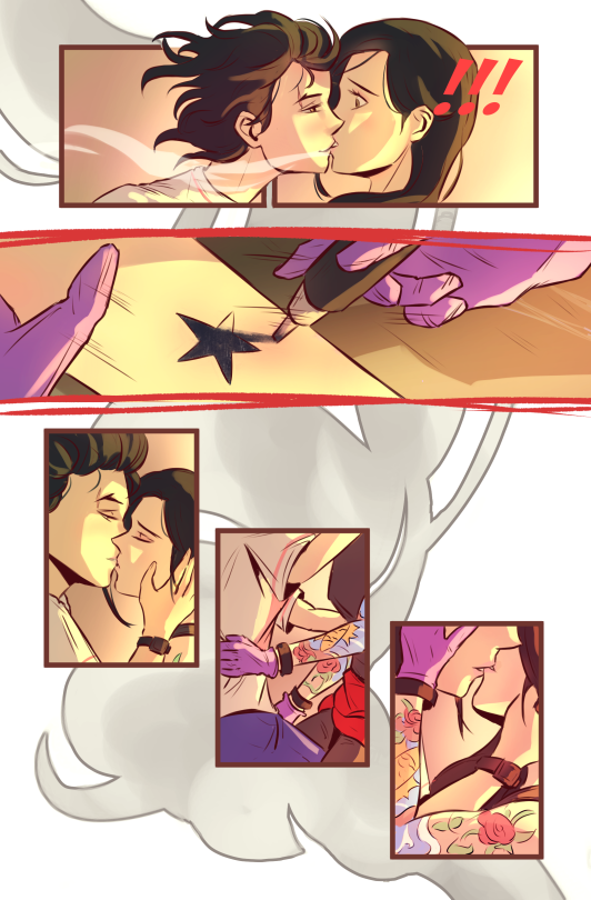 Smoke & Dreams - A Short Sapphic Romance Comic Ft My OCs, Avery And Nico.