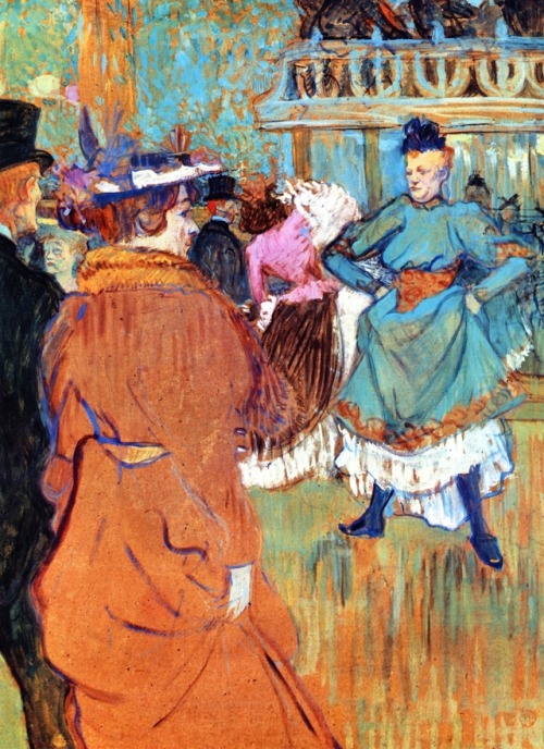 Quadrille at the Moulin Rouge (1892). Henri de Toulouse-Lautrec (French, 1864-1901. Oil on cardboard