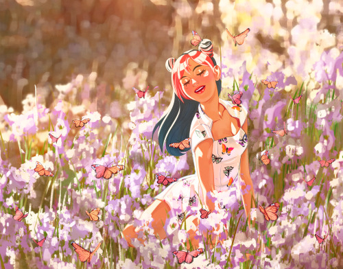 fatimajpeg:jolyne, happy and thriving in a field of flowers :)
