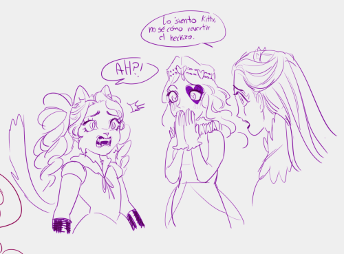 forest-dwelling-being:mimiedosa:doodles uwu Translations!2nd pic: “I’m sorry but we can’t undo the s