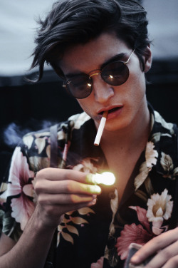 justdropithere:  Alexander Ferrario by Hadar Pitchon - Backstage at Skingraft SS15 