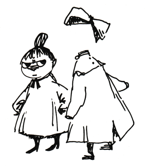 marsmombestmom:Evolution of a scene through sketch work from Tales from Moominvalley. Final print ve