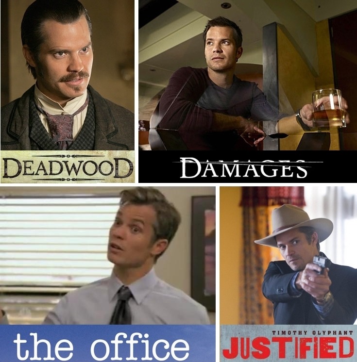 Deadwood, Damages, The Office, Justified