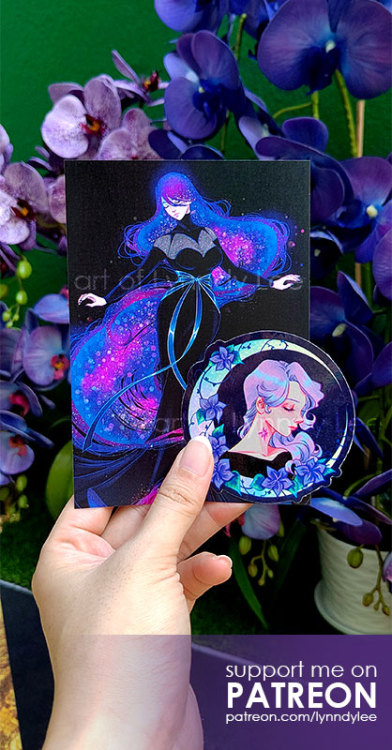 Loving my April’s patreon prints and holo stickers! Only a week left to get these. Just join m