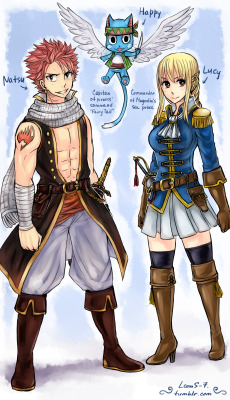 leons-7:    My AU - pirates NaLu.Natsu is