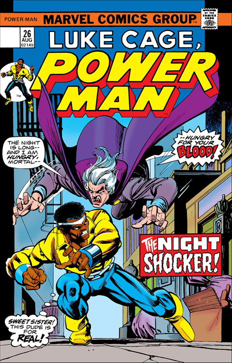 the cover to Power Man #26 by Gil Kane and Klaus Janson