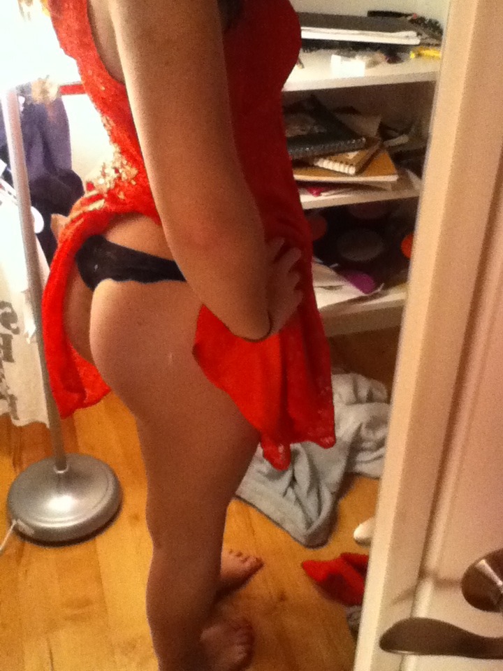 fountainofyouthpussy:  Tiny black lace thong is perfect for this dress &amp;