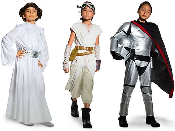 profeminist:  “Princess Leia, Rey, and Captain Phasma Star Wars fancy dress outfits,