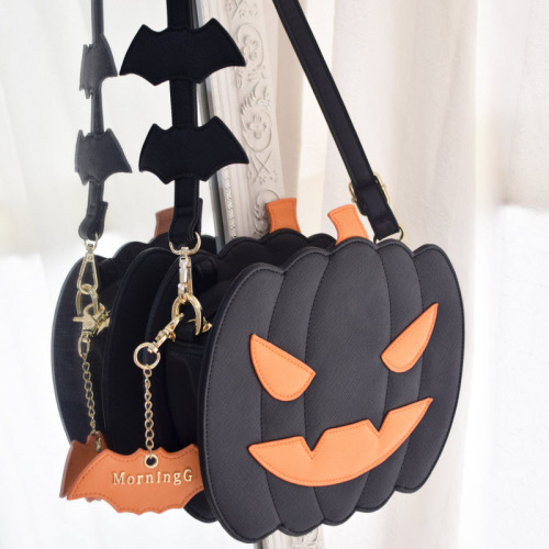 lolita-wardrobe: The Last 44 Morning Glory 【-Jack-o’-lantern-】 Lolita Bags◆ Shopping Link &