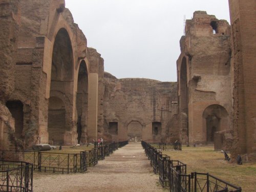 ancientromebuildings: Baths of Caracalla, Rome (frigidarium iirc) October 2007