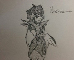 I did a sketch of humanized/gijinka Nectozma