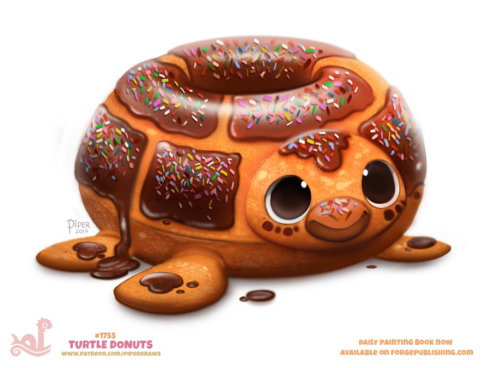 Daily Painting 1755# Turtle Donuts
Daily Paintings Book now available: http://ForgePublishing.com/shop
For full res WIPs, art, videos and more: https://www.patreon.com/piperdraws
Twitter • Facebook • Instagram • DeviantART