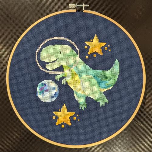 crossstitchworld:  One down, five to go.