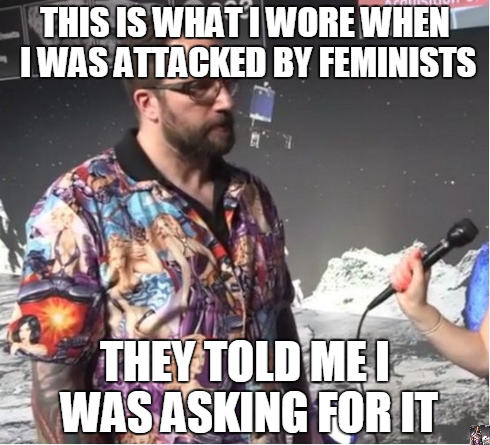 stronger-sam:  cishetwhiteoppressor:  Sweet, sweet hypocrisy.   Y’all do realize that the women who attacked him weren’t “feminists?” And the women wearing what they want, saying that they shouldn’t be raped/sexualized, is a completely different