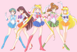 pinkdere:Magical girl Squad.  ♡  