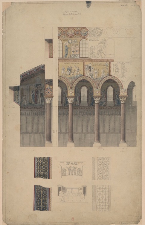 Art by Pierre-François-Henry Labrouste.(1801-1875).French architect.Source : BnF.