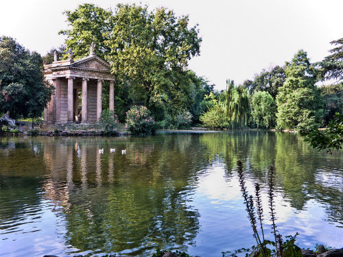 Temple of Aesculapius in the Villa Borghese in Rome (by Jean-Christophe_BENOIST)