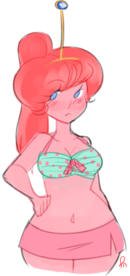 lilithnart:  Warm up of PB in a cute swimsuit