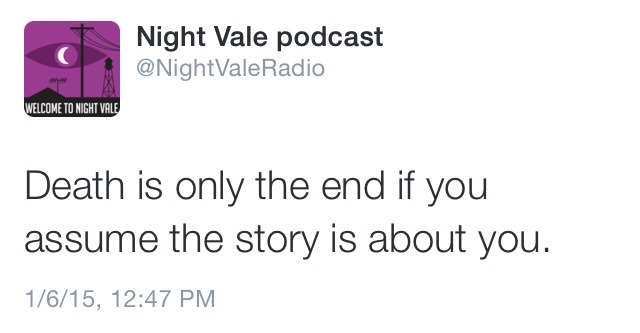 vvilk-and-cookies:  nanaomiful:  Sometimes Night Vale gets real.  This is truly one