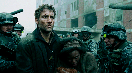 come what may I will love you til my dying day — CHILDREN OF MEN (2006)  dir. Alfonso Cuaron