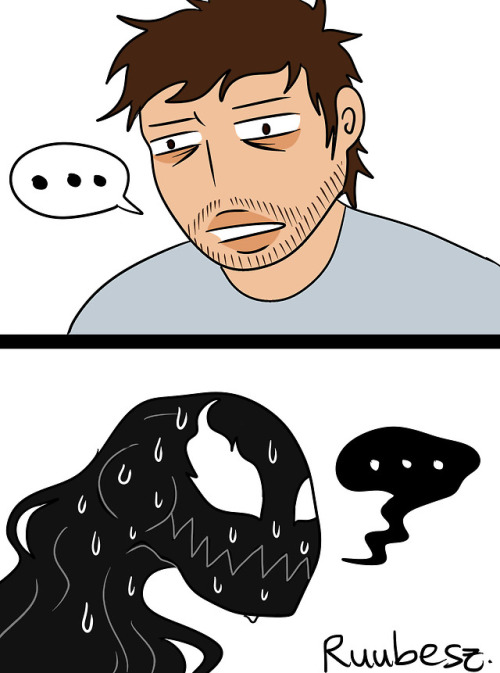 ruubesz-draws: Bonus:I just really like VenomI CAN’T STOP DRAWING VENOM SHITPOSTS! I HAVE WORK