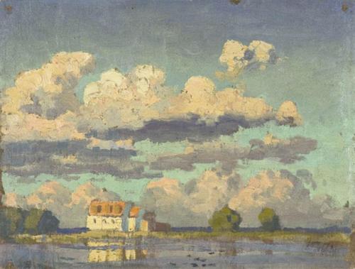 myfairynuffstuff:Jānis Valters (1869 - 1932) - Clouds c.1898-1899. Oil on canvas.