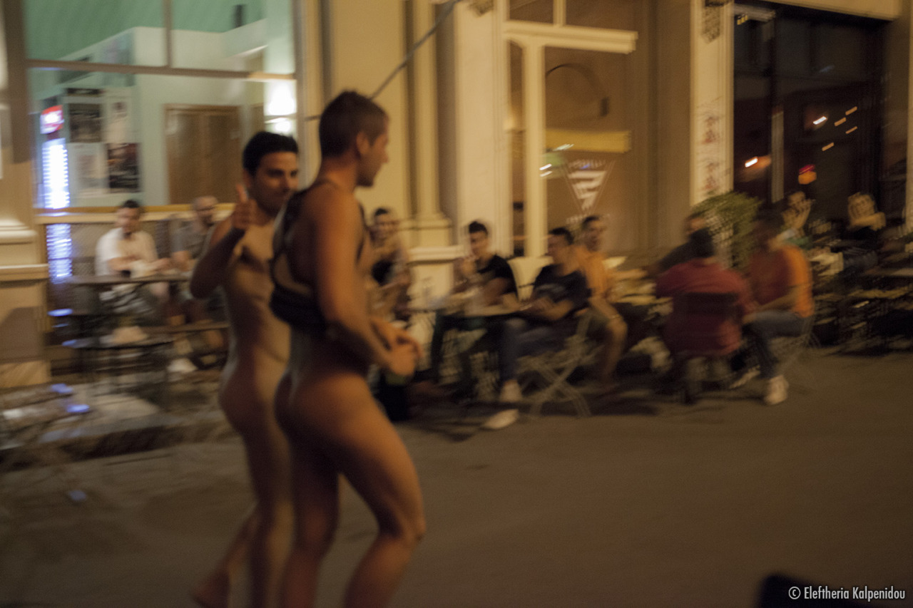 Naked in the center of Thessaloniki  https://vimeo.com/74696604 photo by Elefhteria