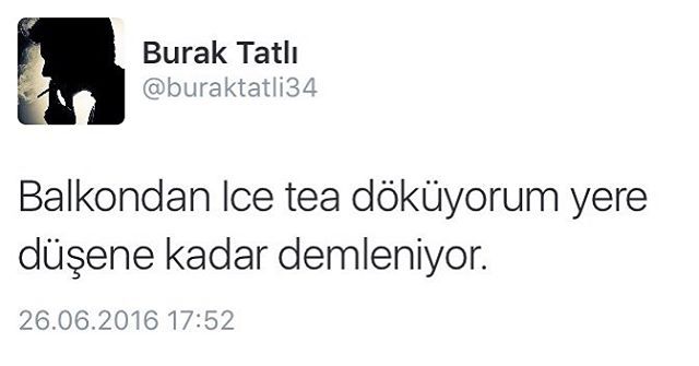 Balkondan ıce tea...