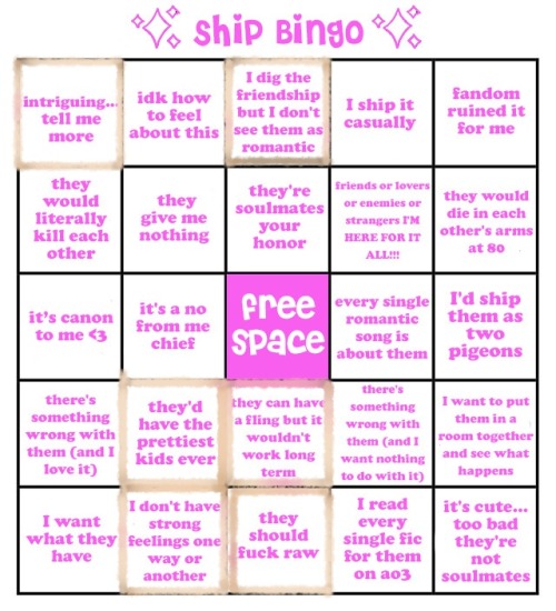 Ship Bingo: