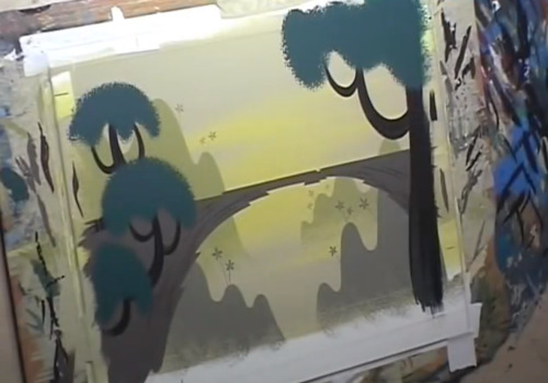 I found something that I’m really excited to share here:Samurai Jack Painting Demos! One of the back