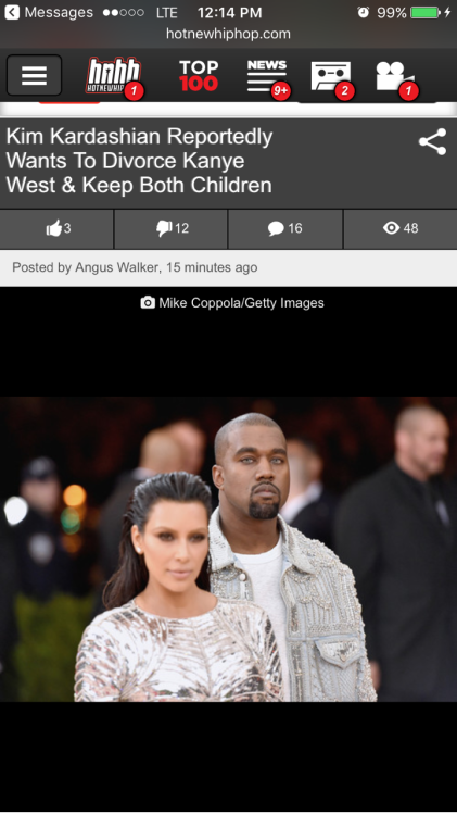 daplugsmotivation:  theblacktroymcclure:  daplugsmotivation:  theblacktroymcclure:  http://www.hotnewhiphop.com/kim-kardashian-reportedly-wants-to-divorce-kanye-west-and-keep-both-children-news.26050.html  No lie. I been prayin on this moment. Not on