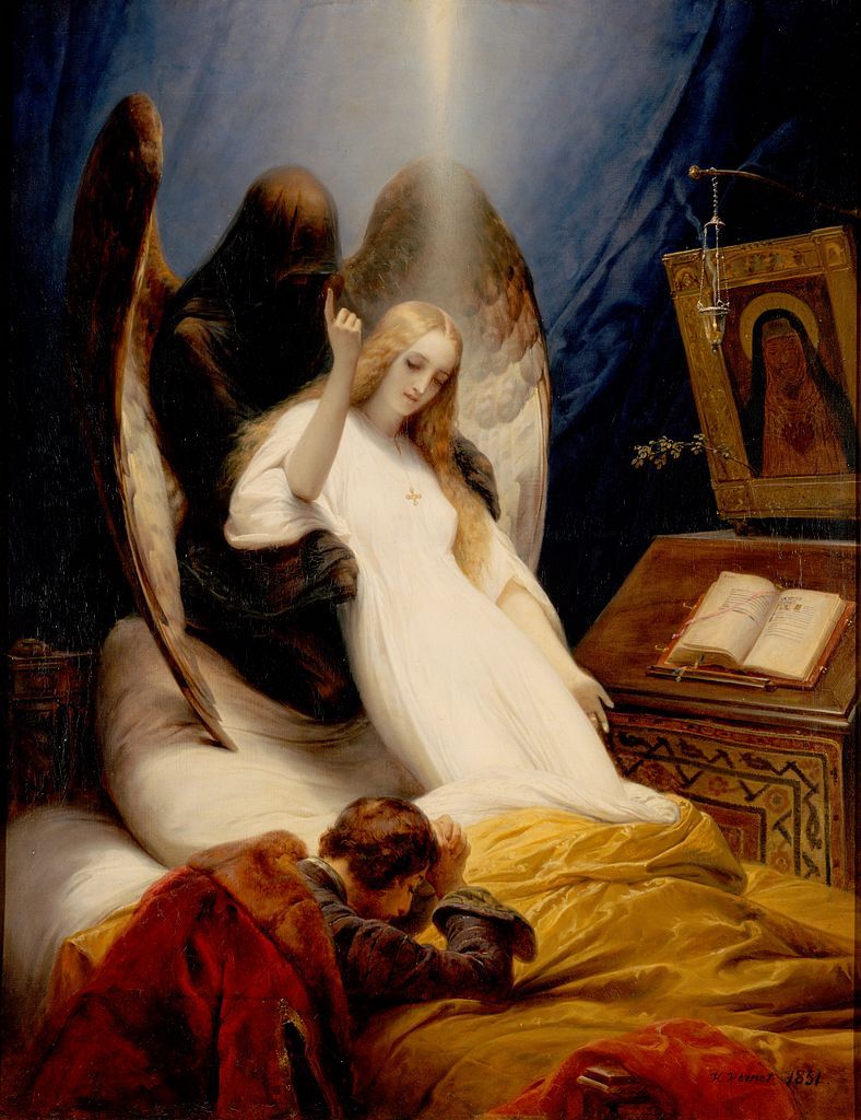 Émile Jean-Horace Vernet (1789-1863), ‘The Angel of Death’, 1851