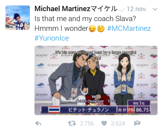 yaoionice: literally-a-piece-of-trash:   you know what gives me life? actual  figure skaters watching yuri on ice (just… look at this dork. no 1 yoi fan)   I love YOI so much ♡ 