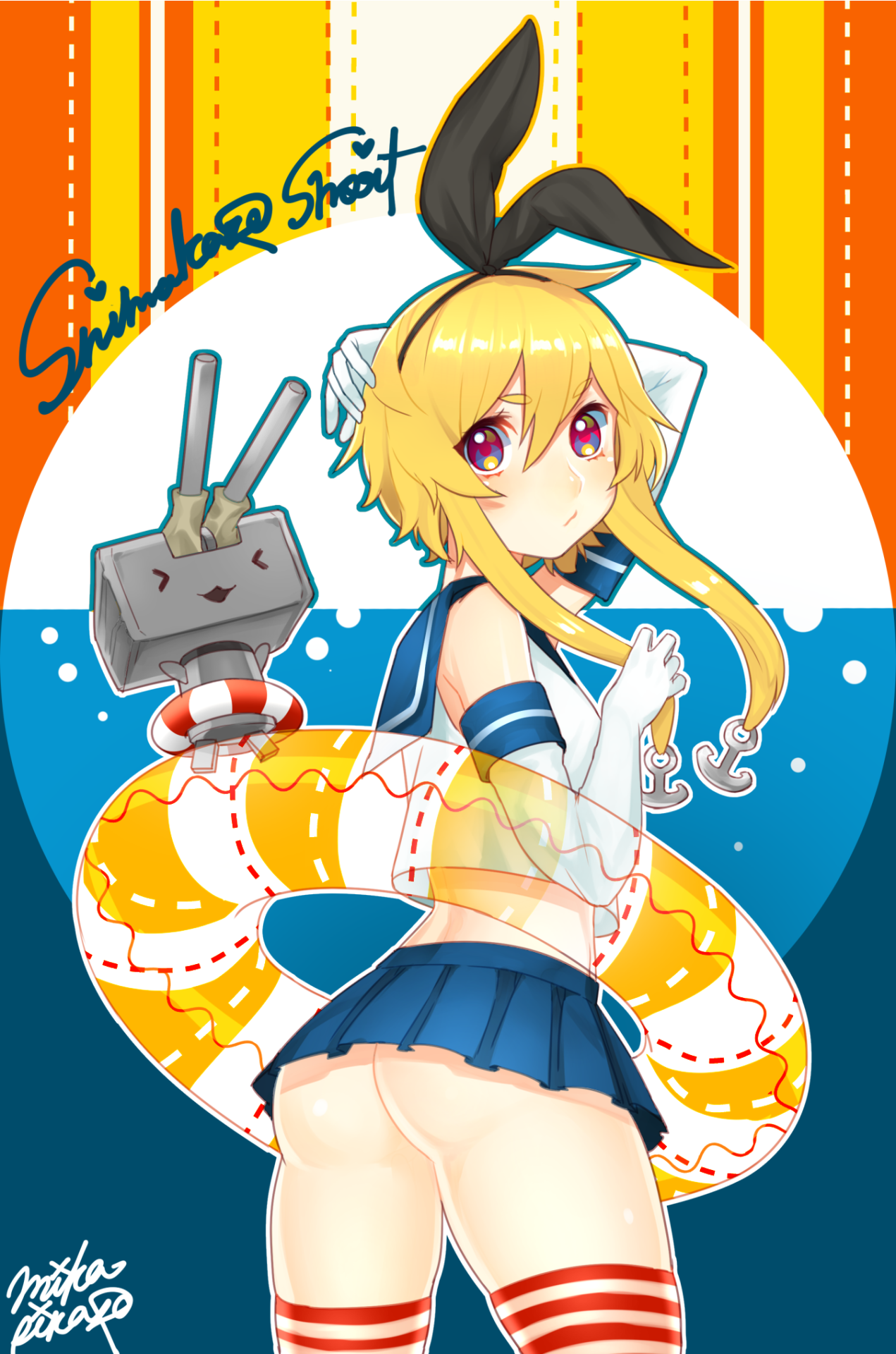 mikapikazo:  2014.7.19　島風CLIP STUDIO PAINT作業時間：約6時間