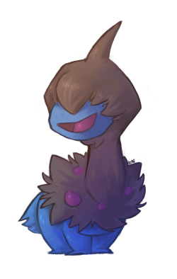 lollitree:A somewhat quick drawing of my favourite pokemon, Deino!