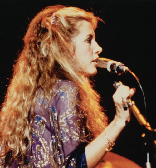 crystallineknowledge: Stevie photographed during a Fleetwood Mac concert in 1978.